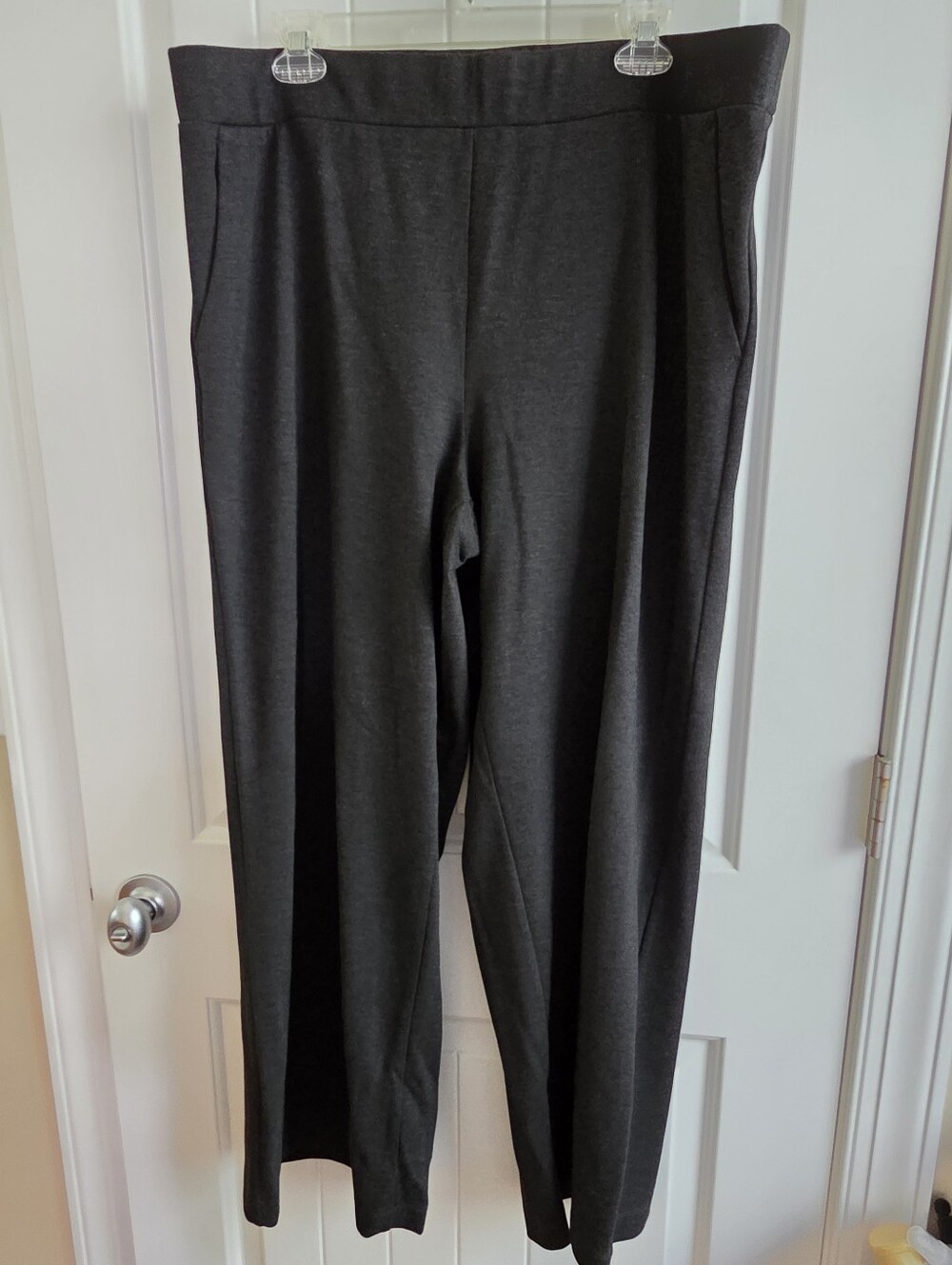 LOFT Dark Charcoal Ponte Pull-On Trousers Size XL